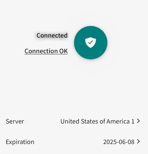 Step 3: Wahoo VPN connection screen with connect button