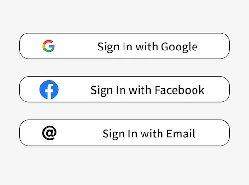 Sign In options